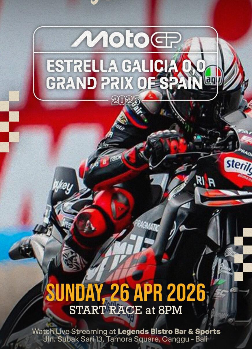 Moto Grand Prix at Legends Bistro Bali