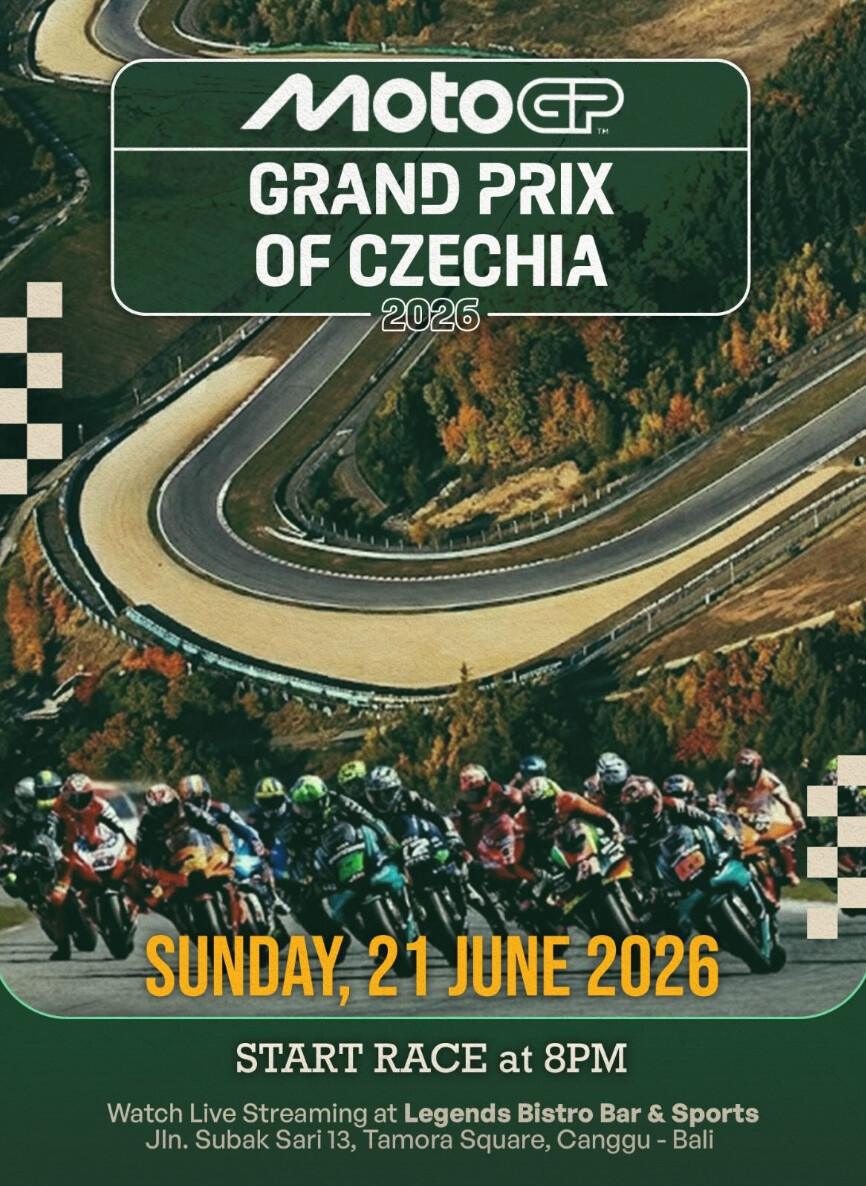 Moto Grand Prix at Legends Bistro Bali