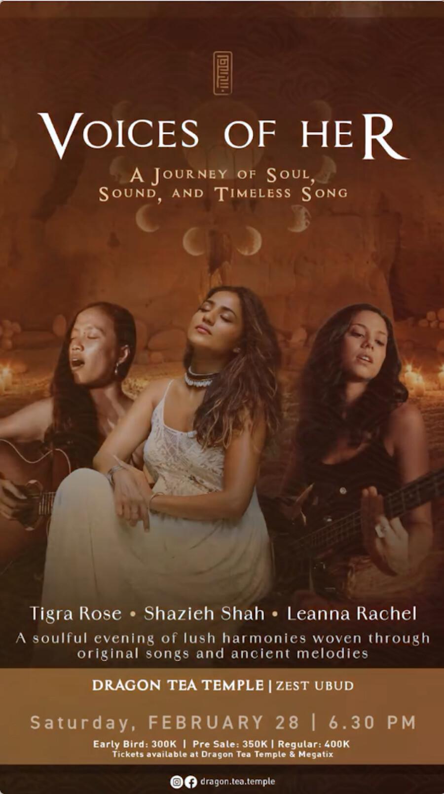 Voices of Her at Dragon Tea Temple Voices of Her at Dragon Tea Temple