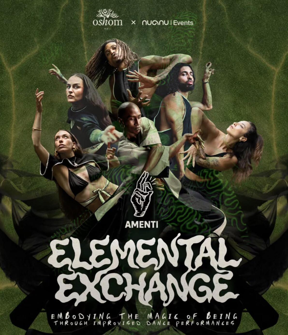 Elemental Exchange dance show at Oshom Bali