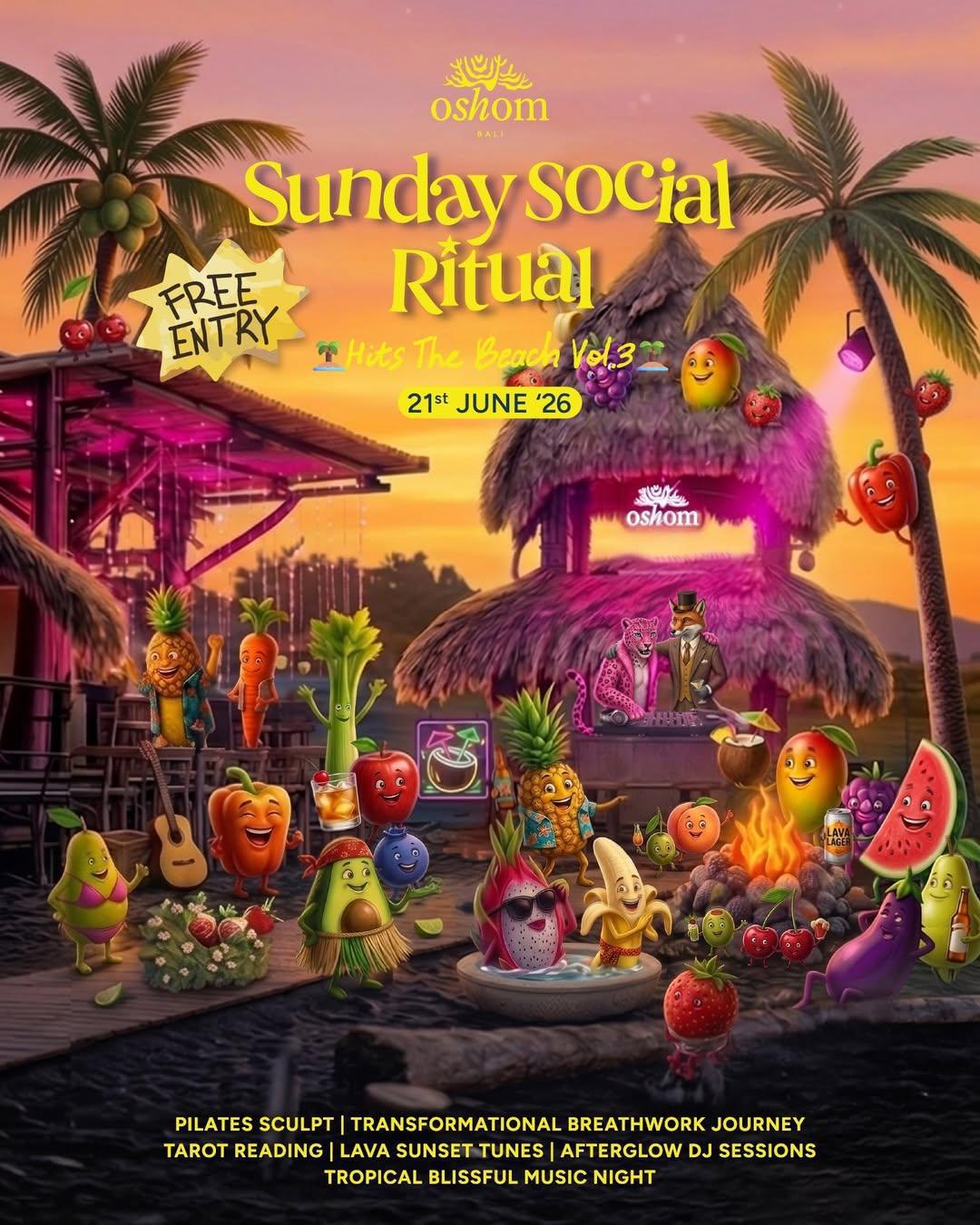 Sunday Social Ritual at Oshom Bali