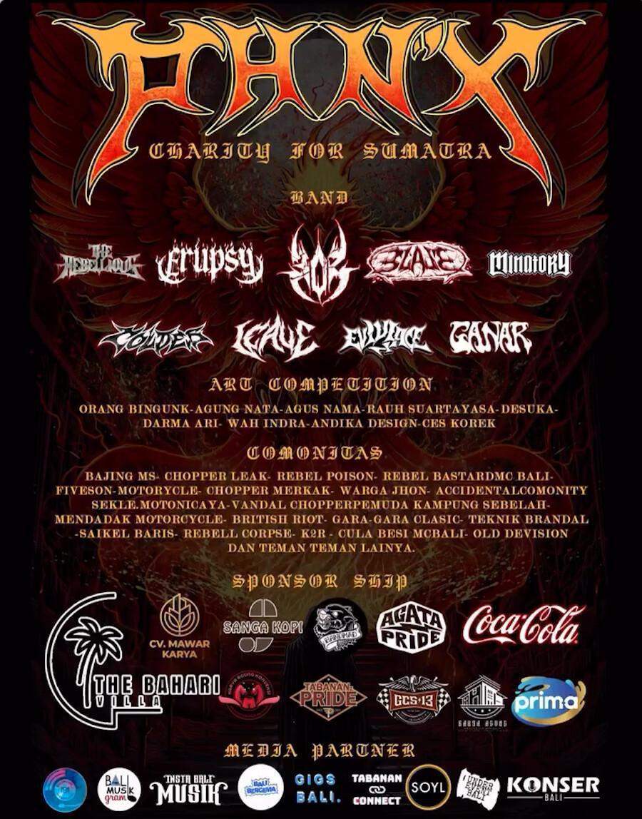 PHNX Charity for Sumatra at Gor Dewarra