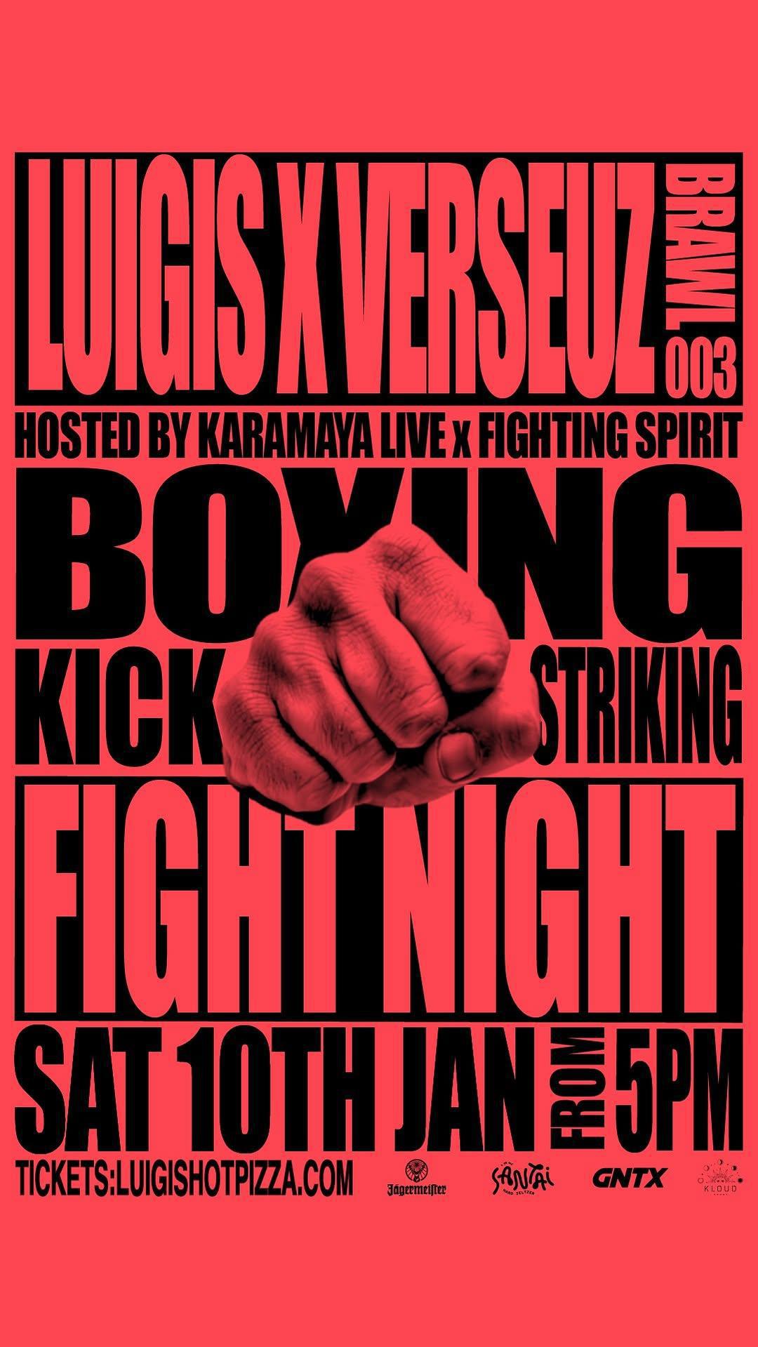 FIGHT NIGHT ⁠at Luigis Hot pizza Bali