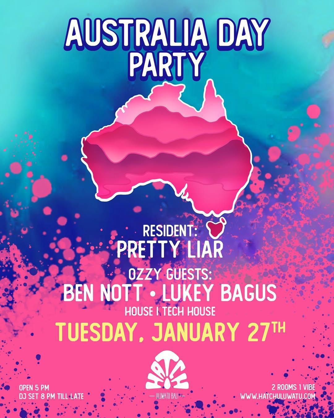 Australia Day Party at Hatch Uluwatu