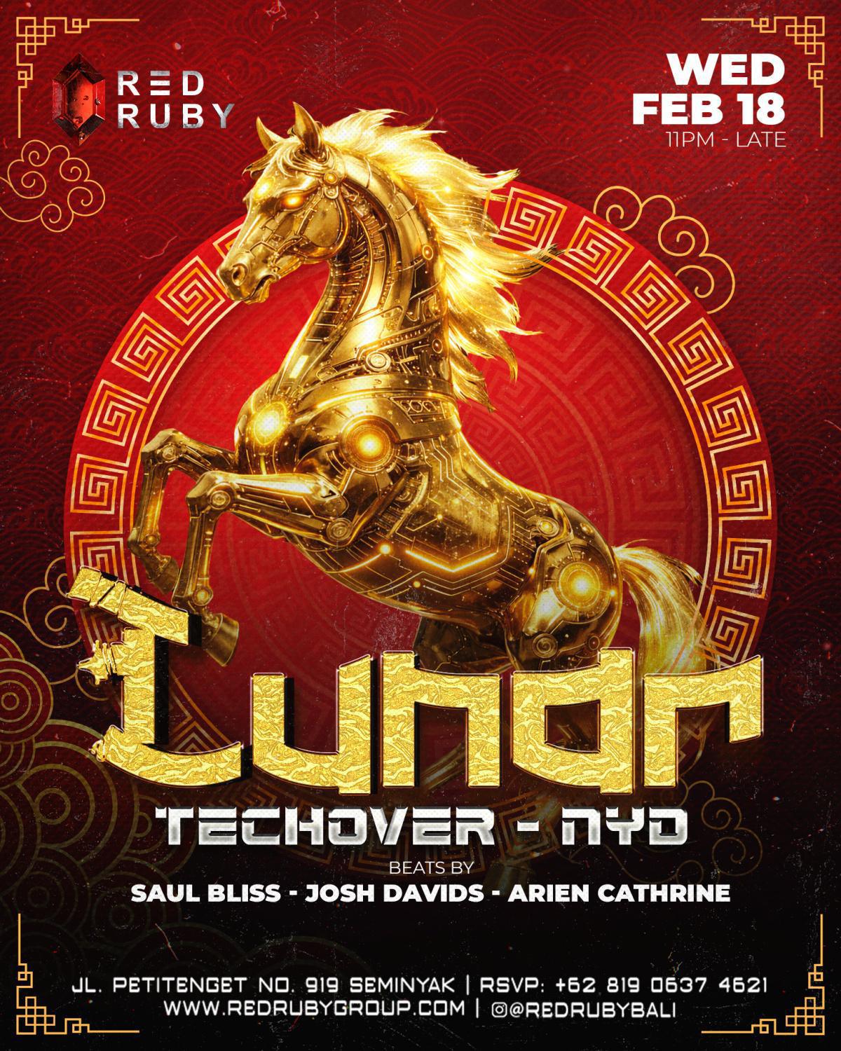 Lunar Techover NYD at Red Ruby