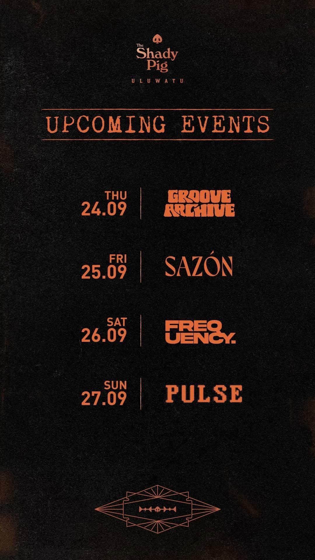 This Week at The Shady Pig Uluwatu