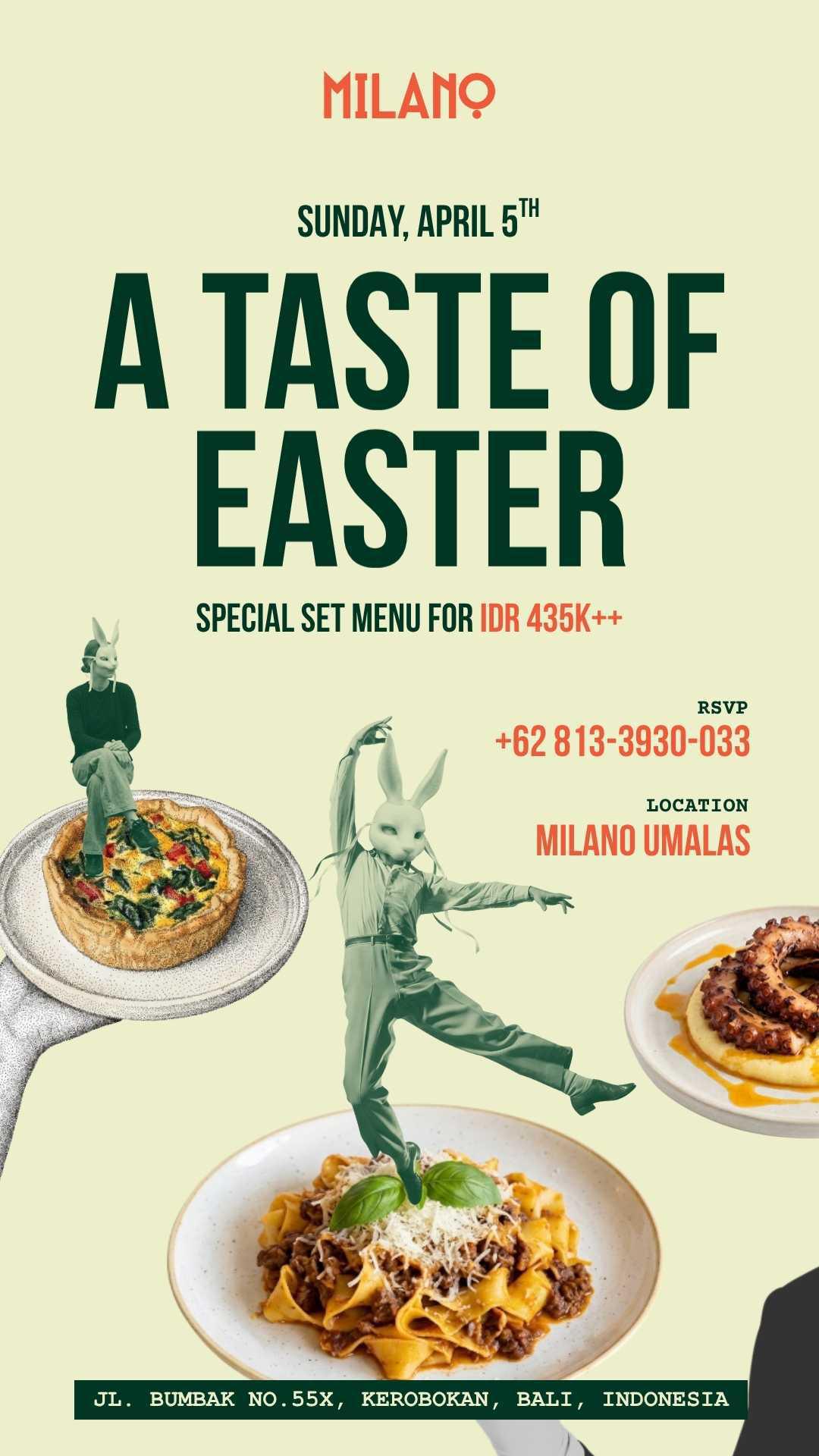 A Taste of Easter at Milano Umalas Canggu