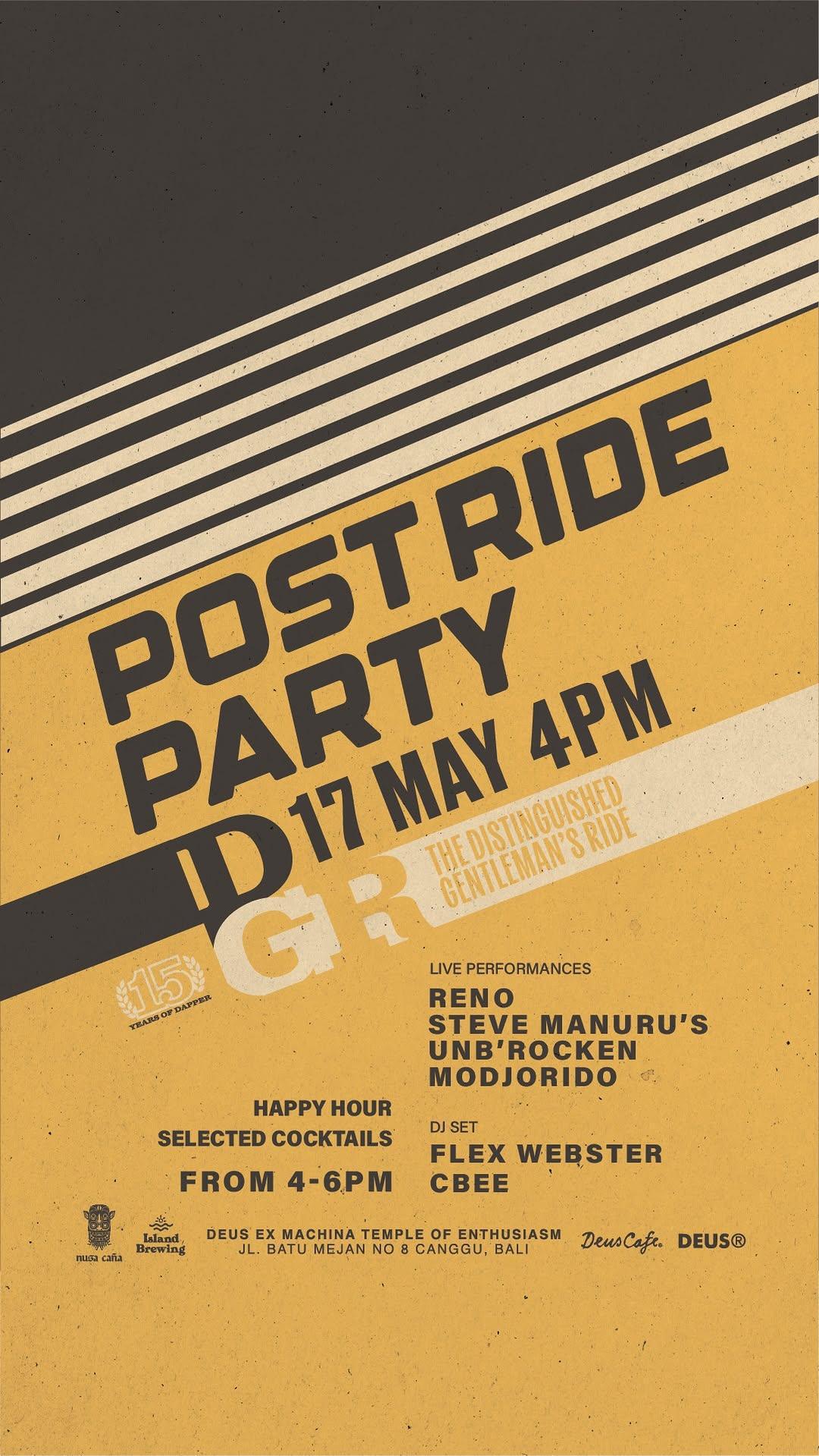 Post Ride Party at Deus Ex Machina 