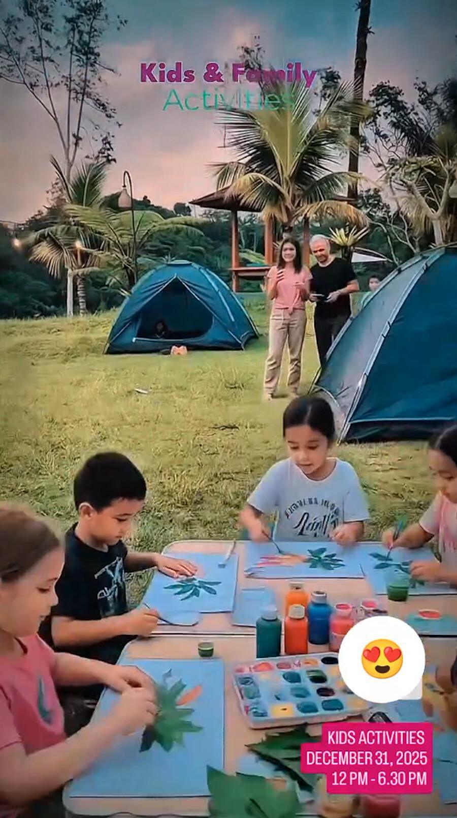 Kids & Family Activities for NYE at The Wiku Garden Ubud