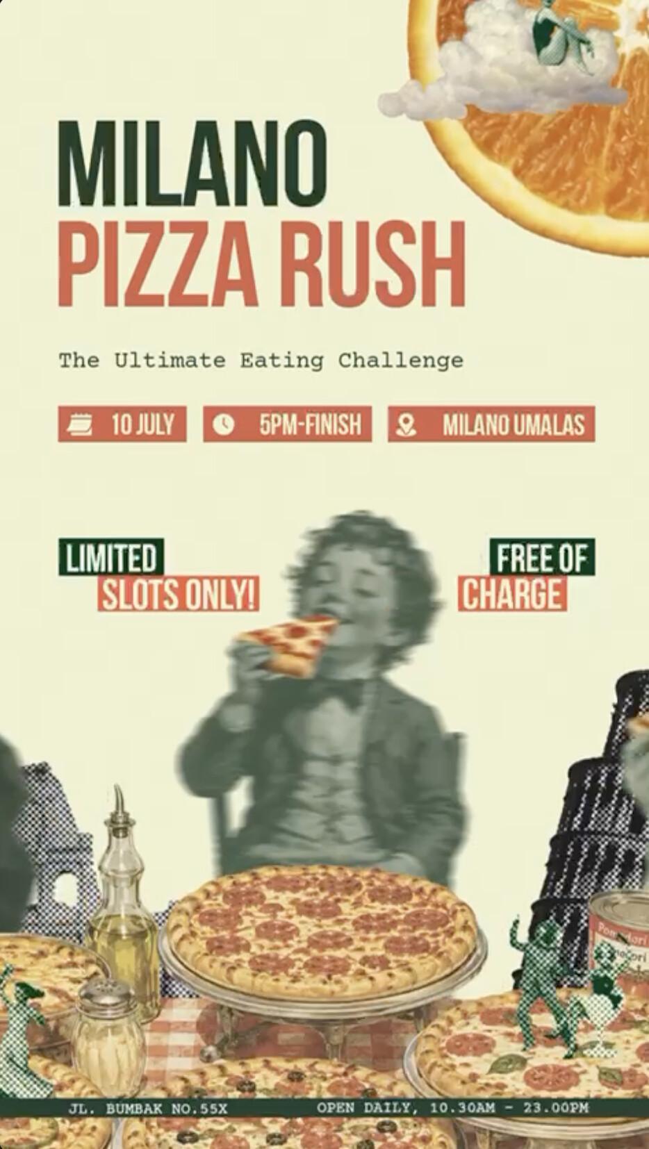 Milano Pizza Rush at Milano Umalas