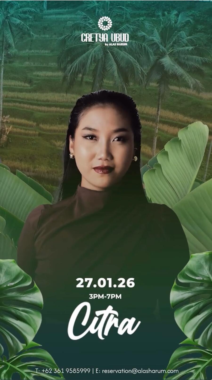 DJ Citra at Cretya Ubud