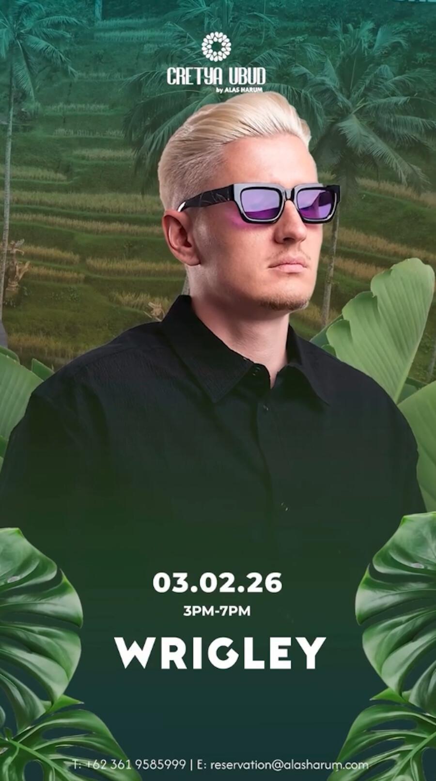 DJ Wrigley at Cretya Ubud