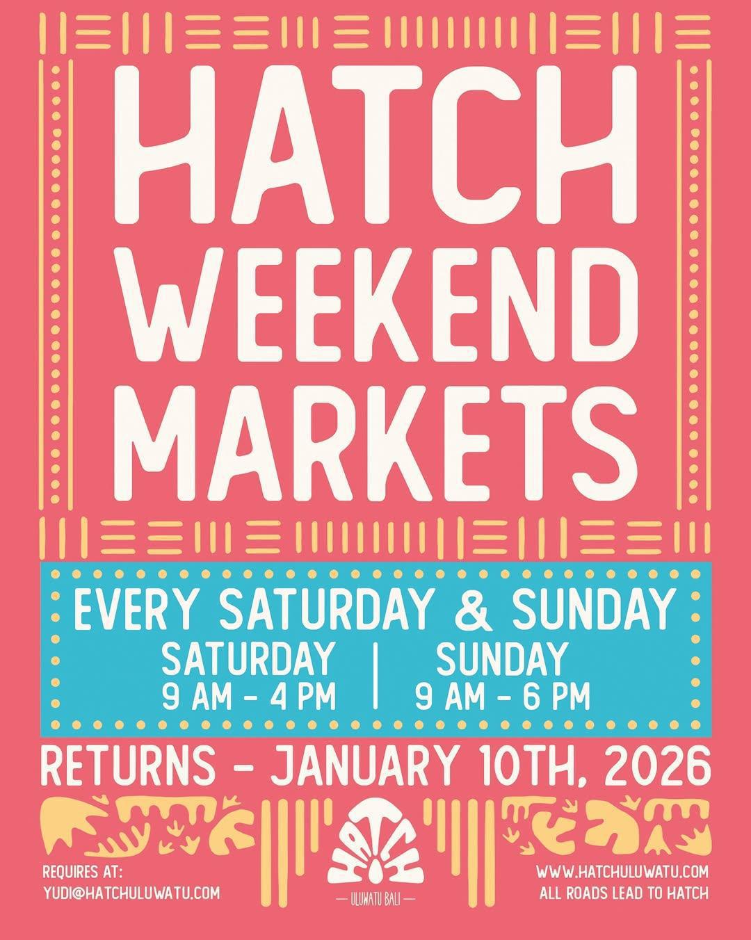 Weekend Markets at Hatch Uluwatu