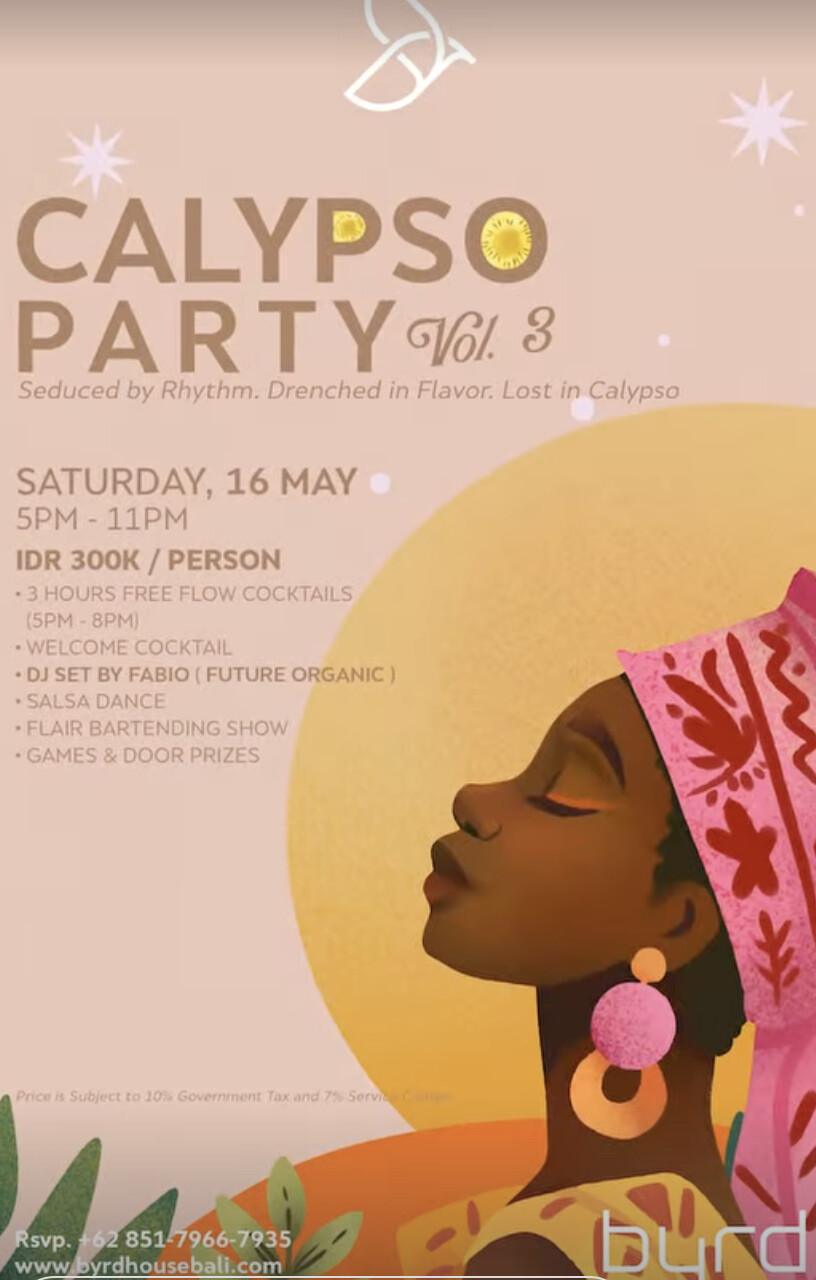 Calypso party Bali at Byrd House 