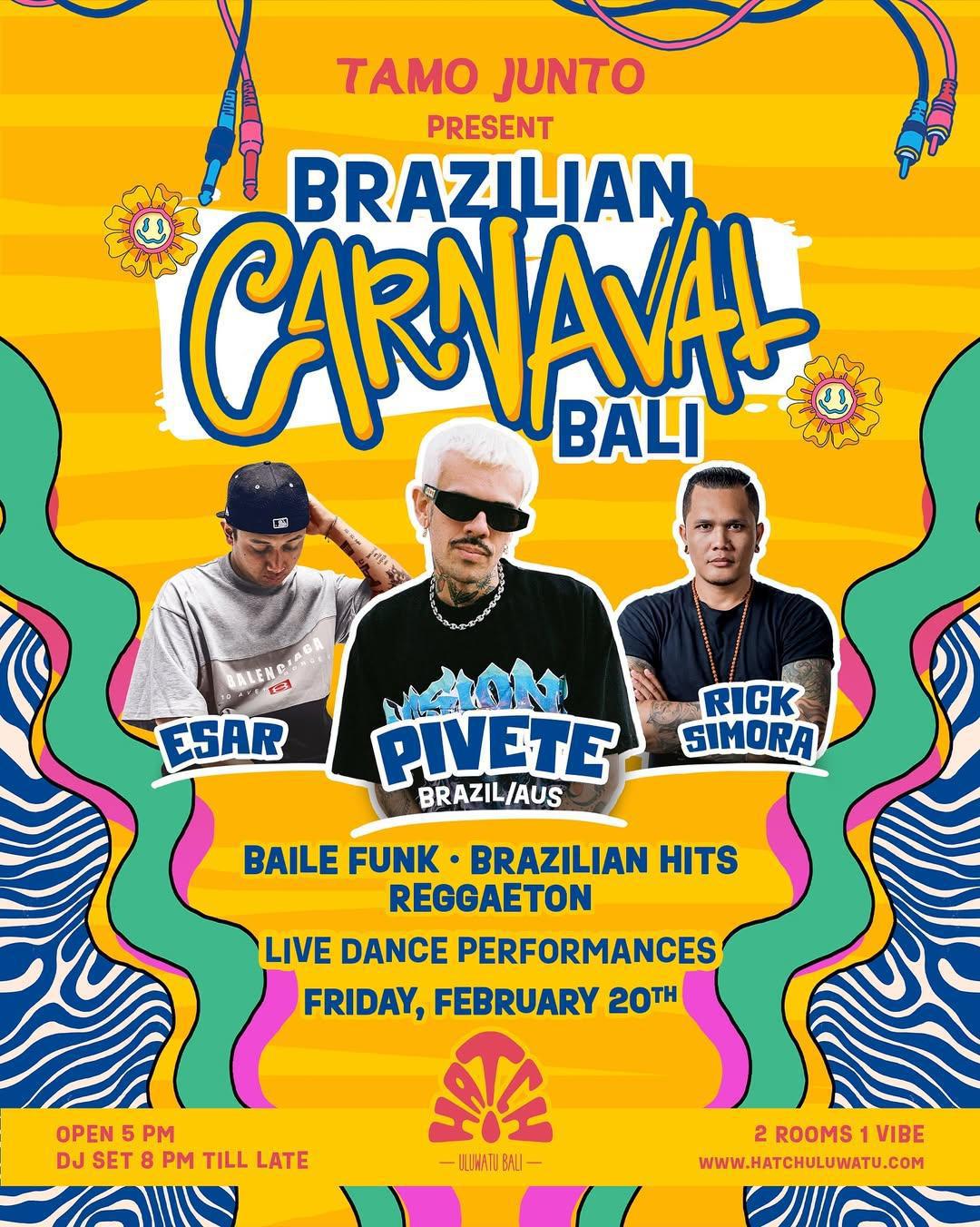 Brazilian Carnaval Bali at Hatch Uluwatu