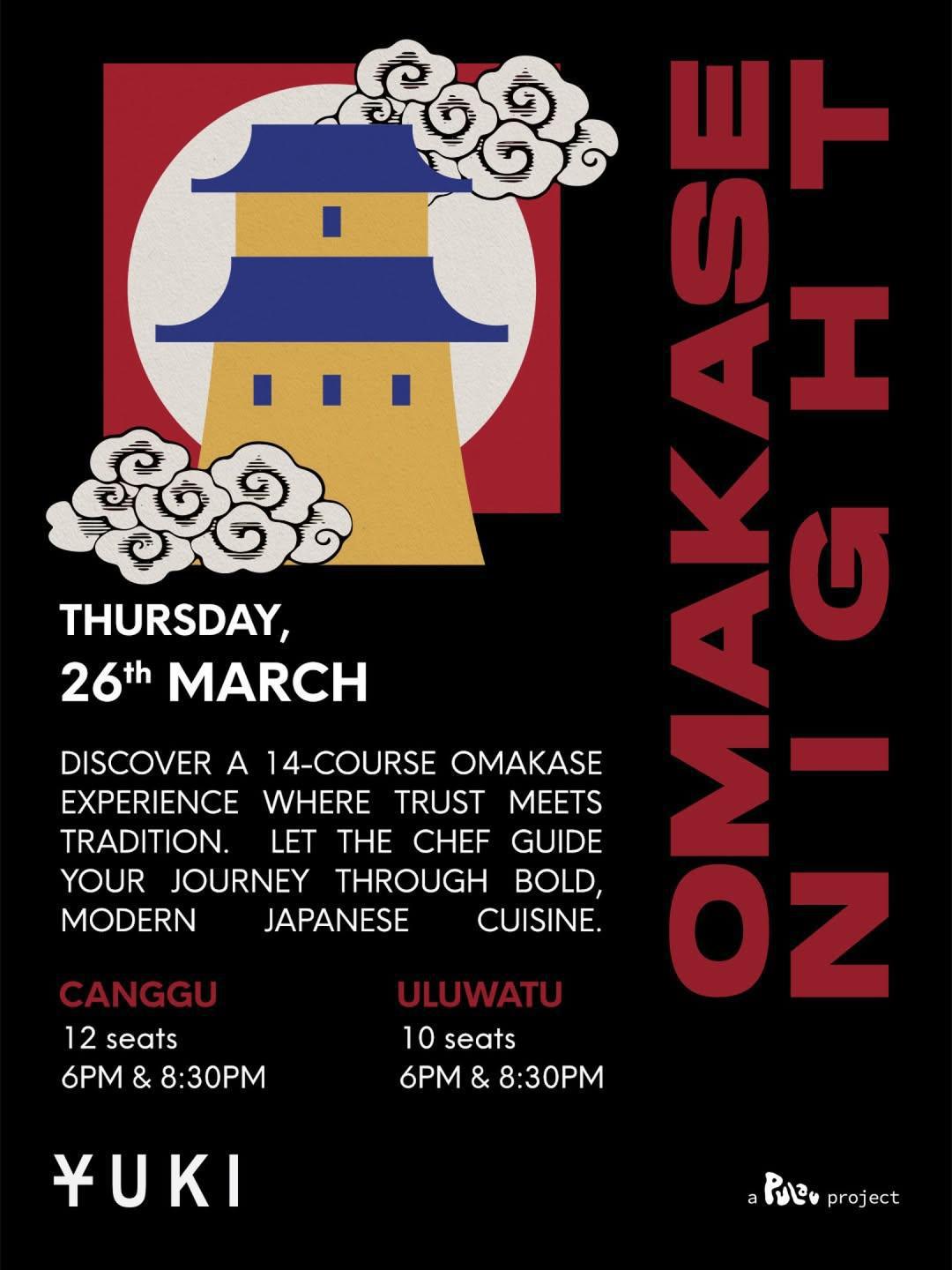 OMAKASE NIGHT at Yuki Canggu OMAKASE NIGHT at Yuki Canggu