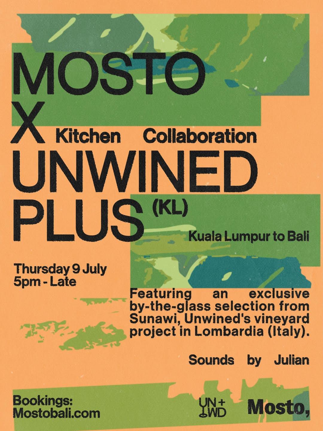 MOSTO X UNWINED PLUS at Mosto Bali
