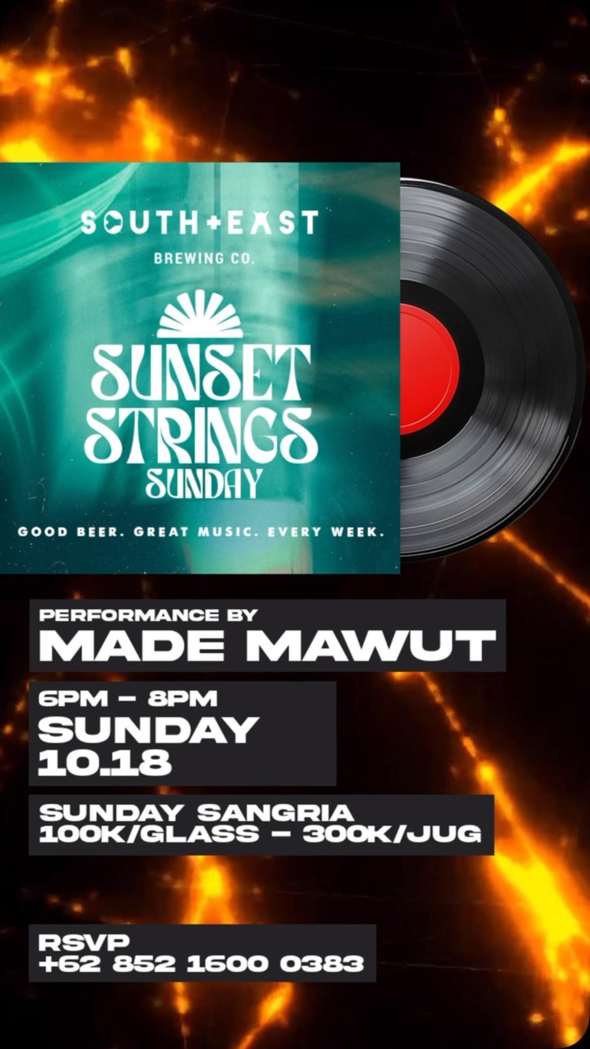 Sunset Strings Sunday - MADE MAWUT at South East Brewing Sunset Strings Sunday - MADE MAWUT at South East Brewing