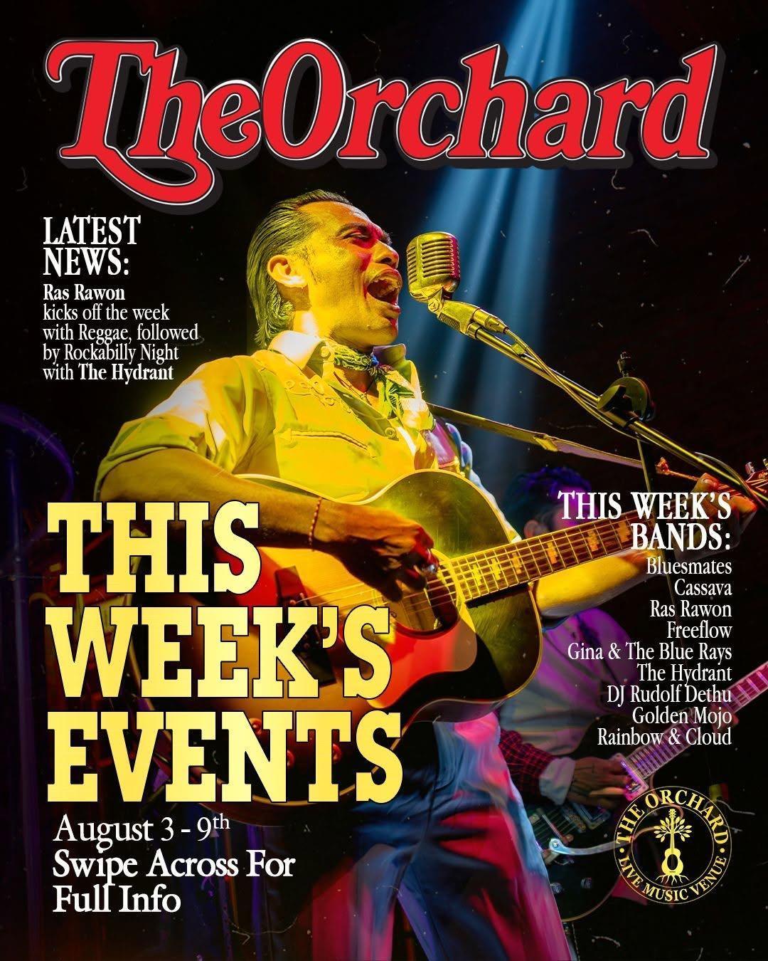The Orchard - Weekly Live Music Lineup at The Orchard Bali The Orchard - Weekly Live Music Lineup at The Orchard Bali