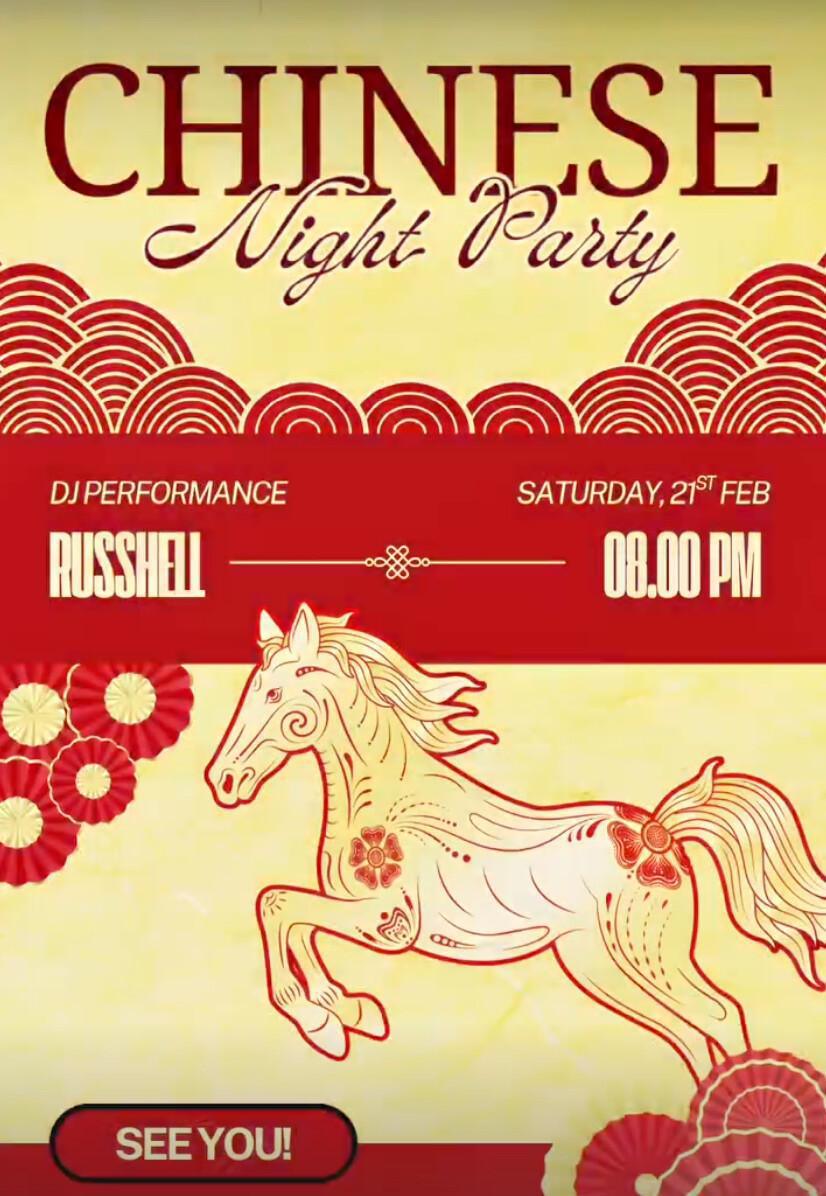 Chinese Party Night at Drinking By VIP