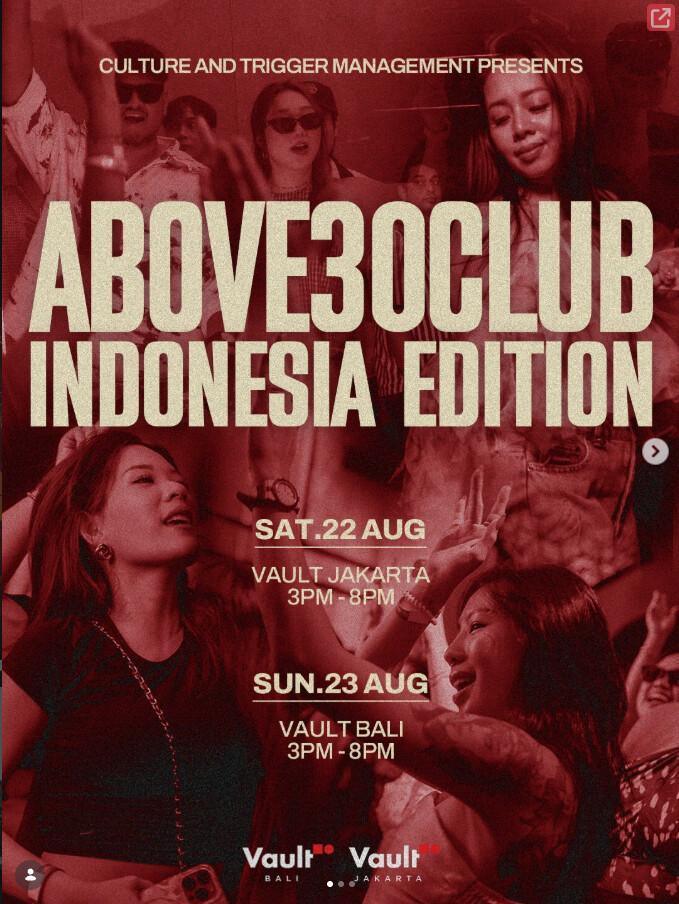 Above 30 Club at Vault Bali Above 30 Club at Vault Bali