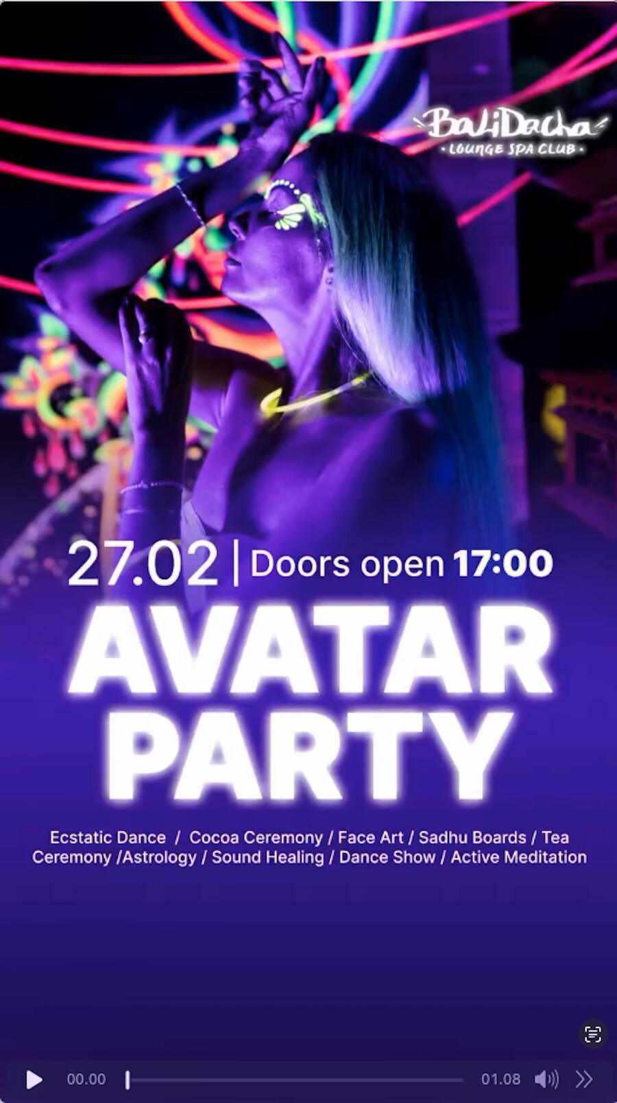 Avatar Party at Bali Dacha Club Avatar Party at Bali Dacha Club