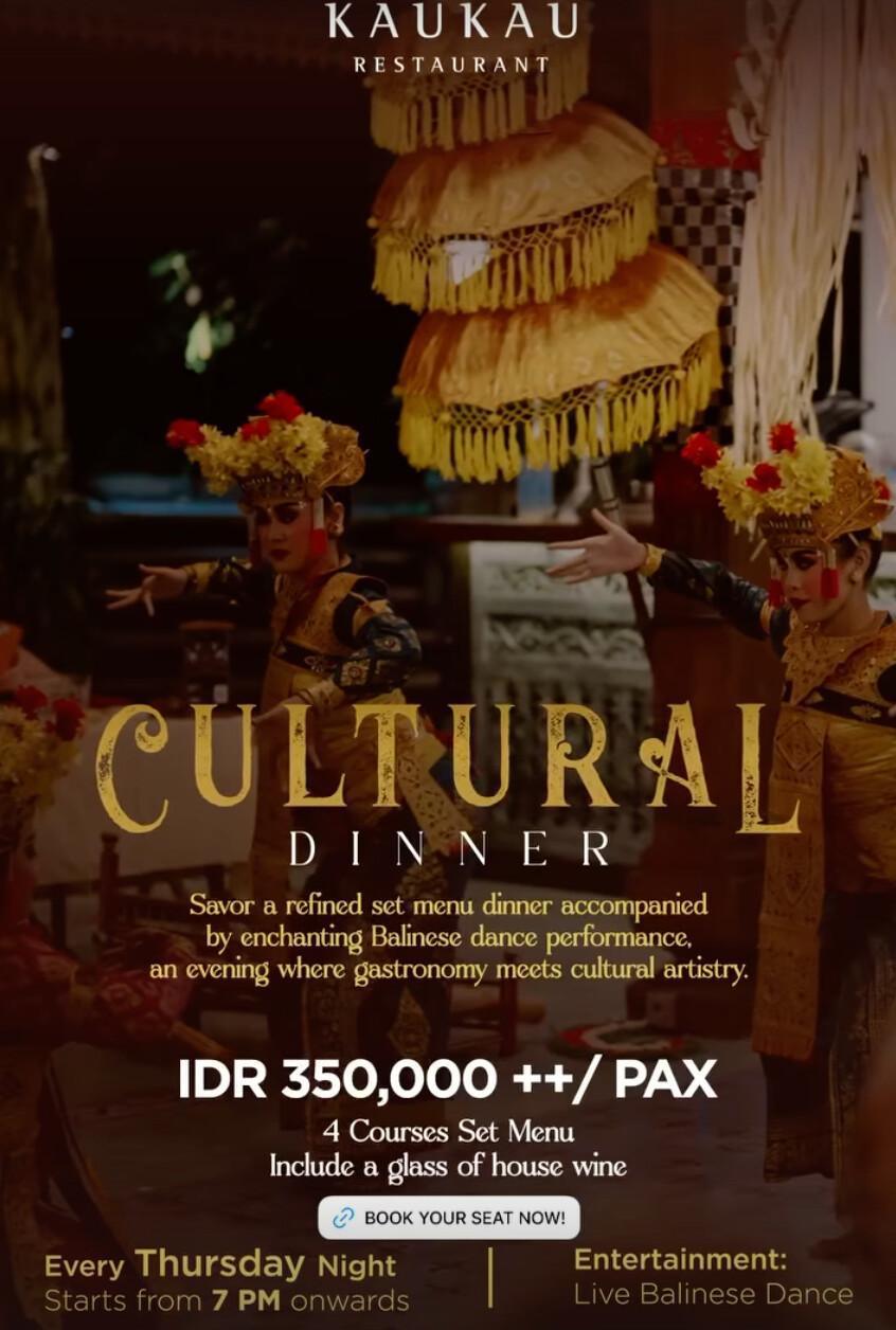 Cultural heritage dinner at Arkamara Dijiwa