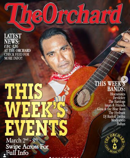 This Week's Events at The Orchard Bali This Week's Events at The Orchard Bali