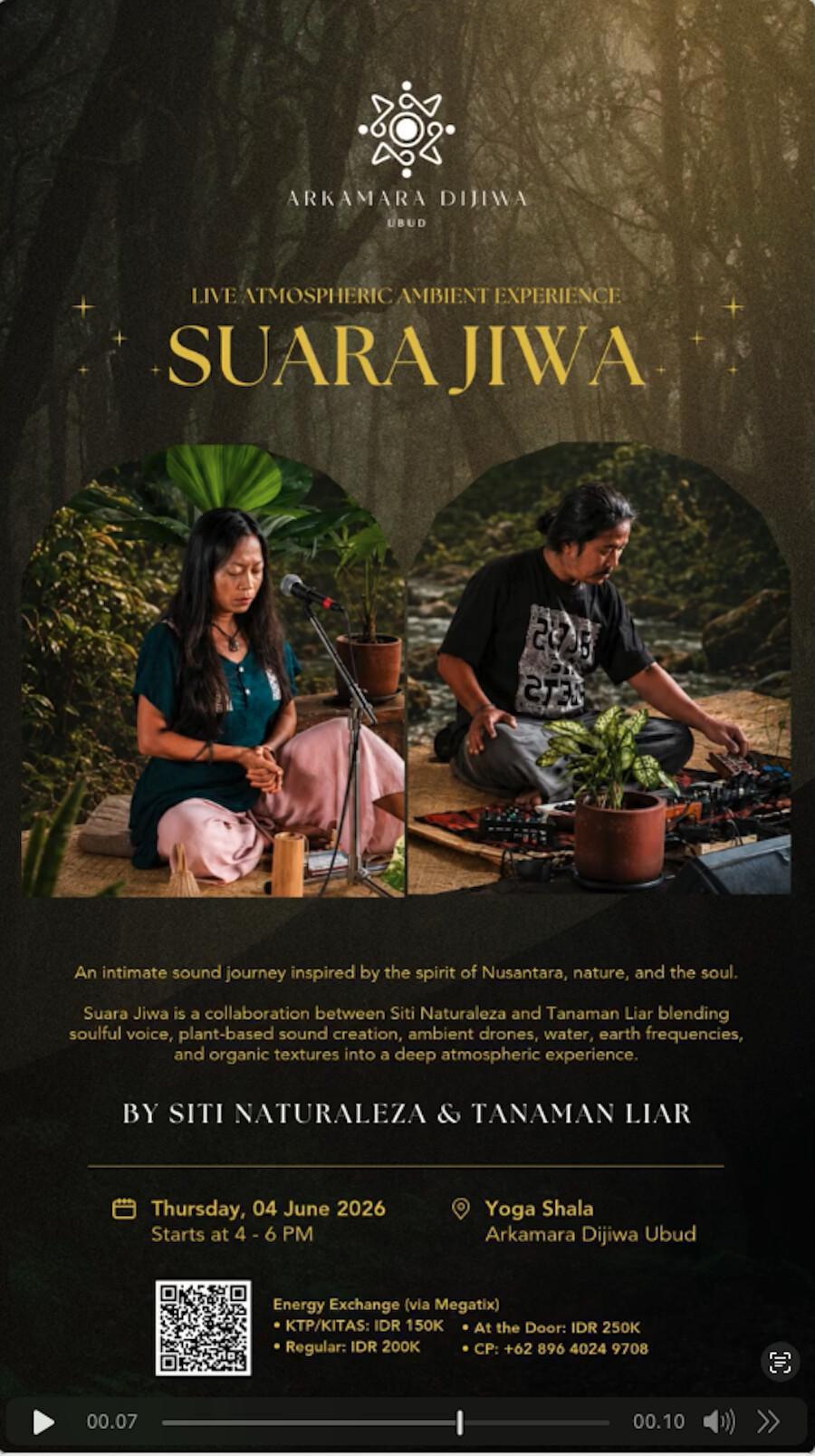 Suara Jiwa at Arkamara Dijiwa Ubud