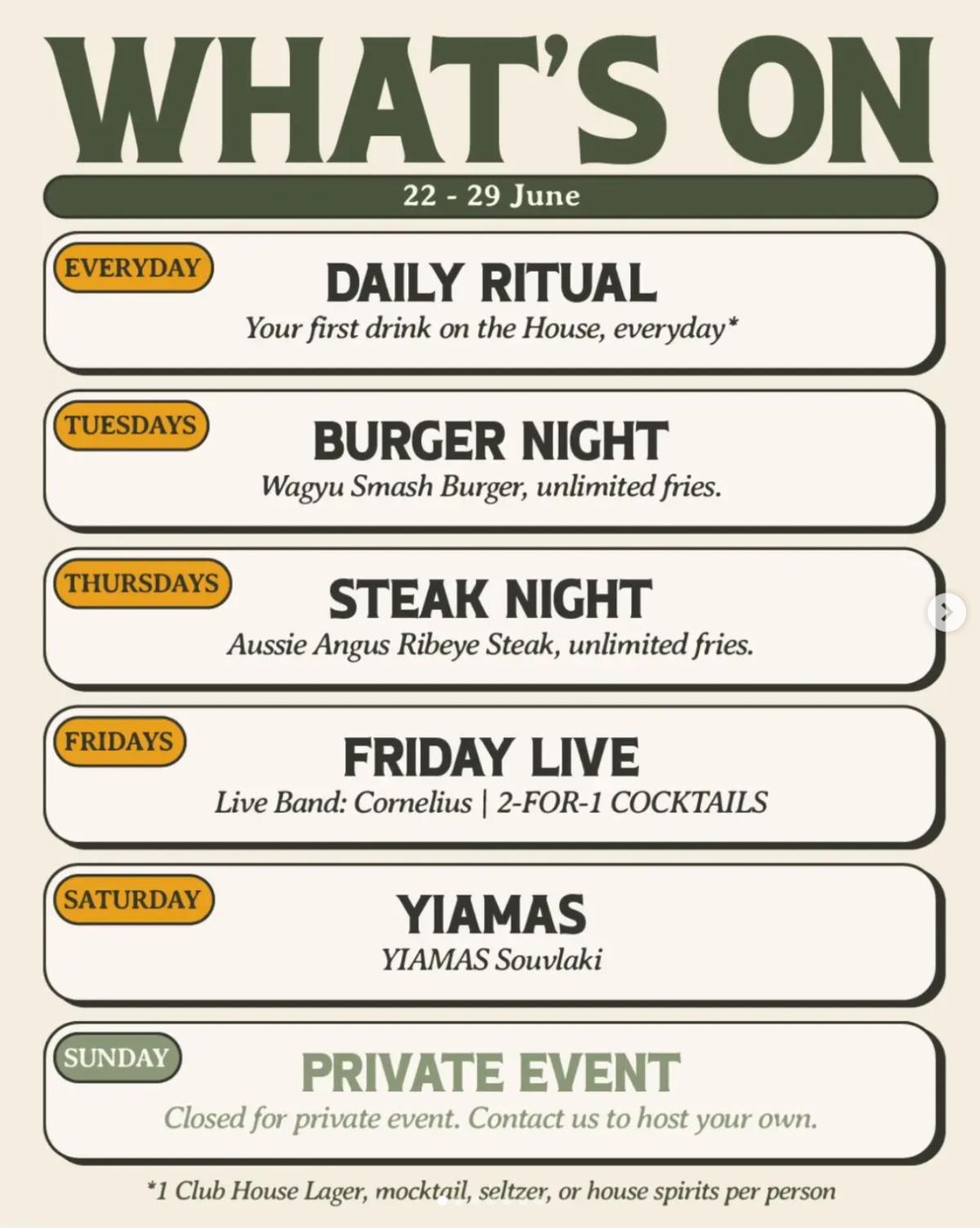 This Week At Club House Pererenan