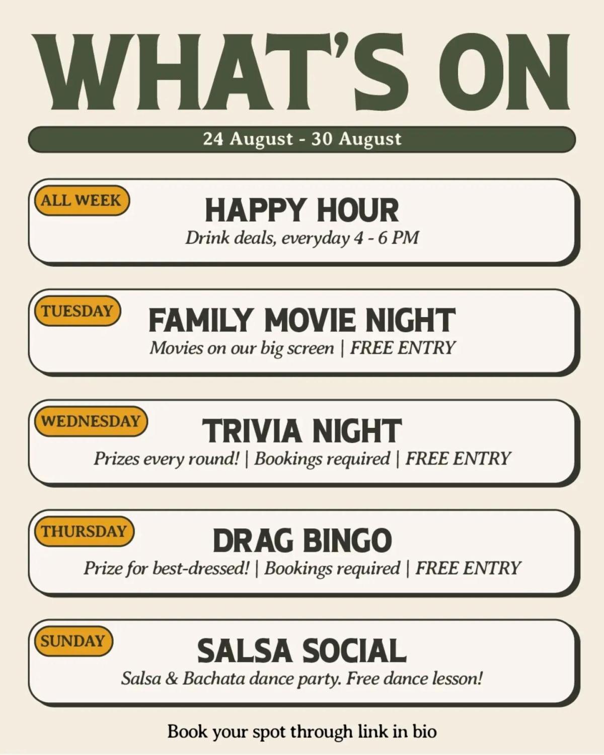 This Week at Club House Pererenan This Week at Club House Pererenan