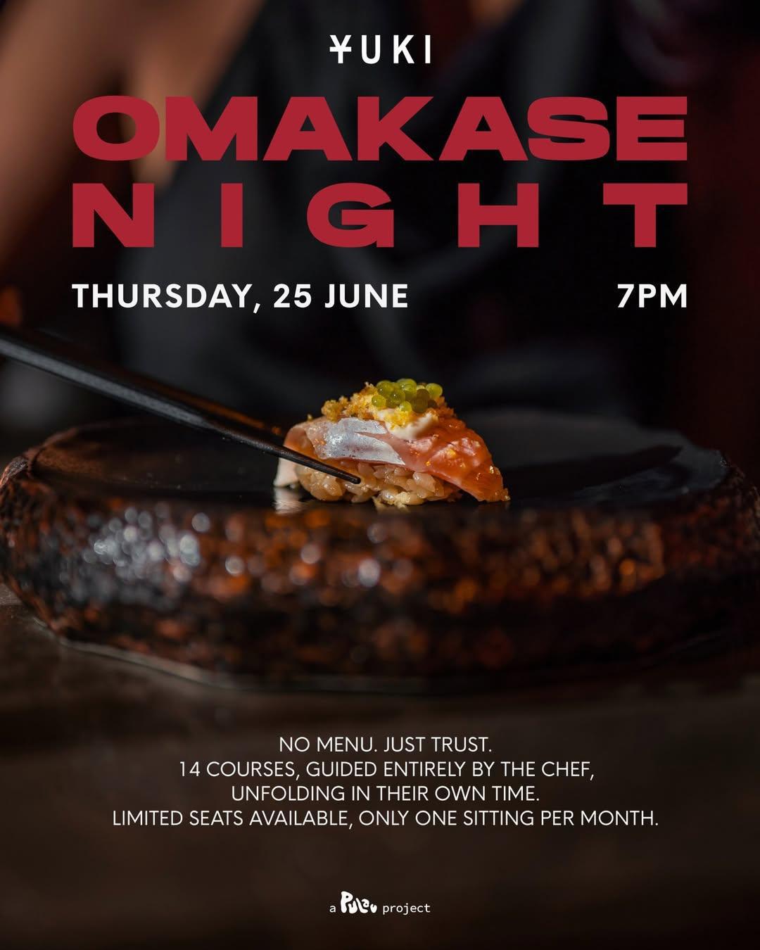 OMAKASE NIGHT at Yuki Uluwatu