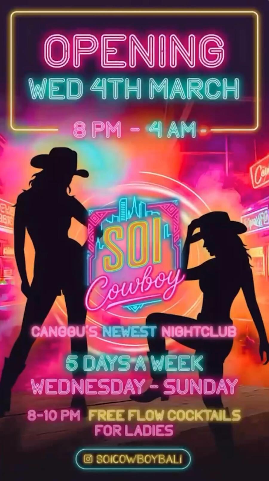 Grand Opening of Soi Cowboy Bali Grand Opening of Soi Cowboy Bali