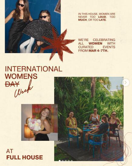 International Women's Week At Full House Bali