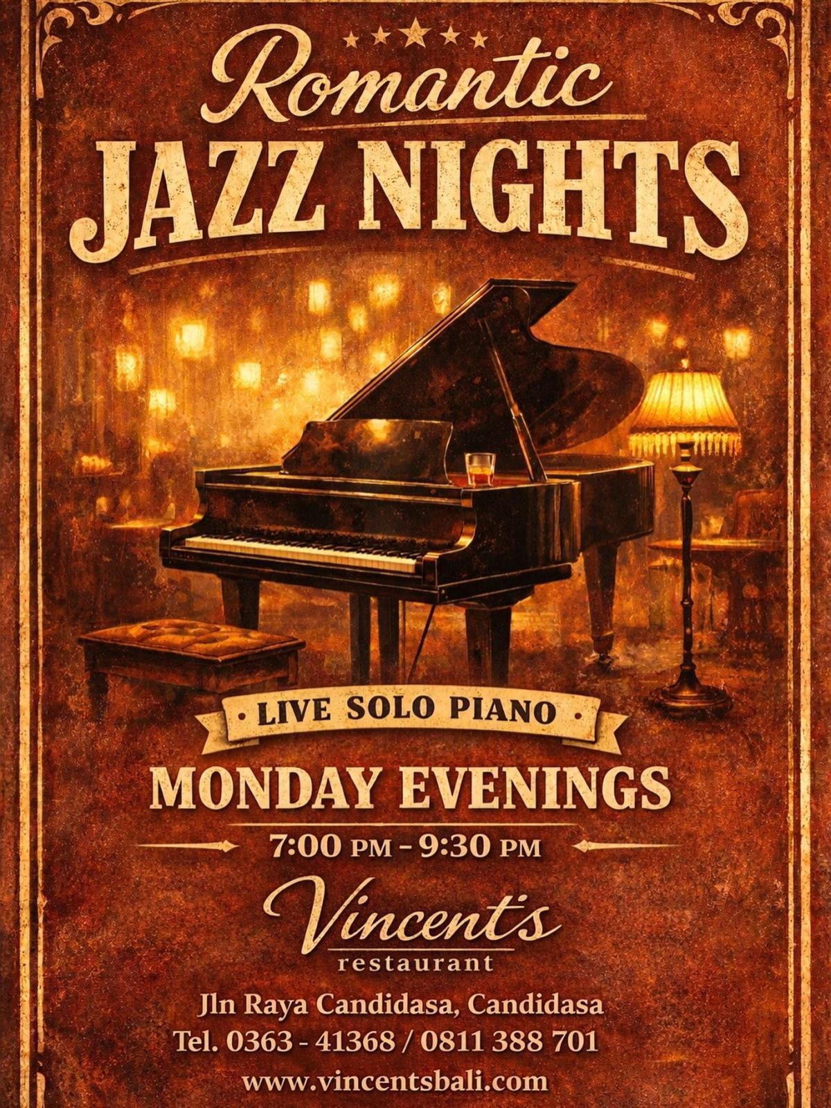 Romantic Jazz Nights at Vincent's Restaurant Romantic Jazz Nights at Vincent's Restaurant
