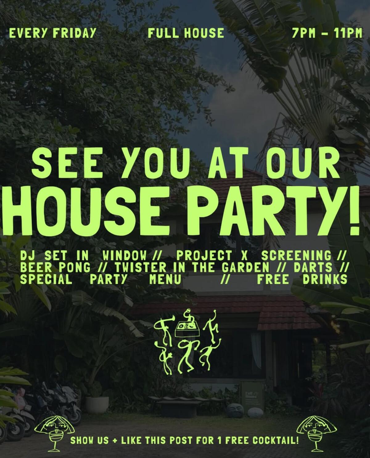 Friday Party At Full House Bali