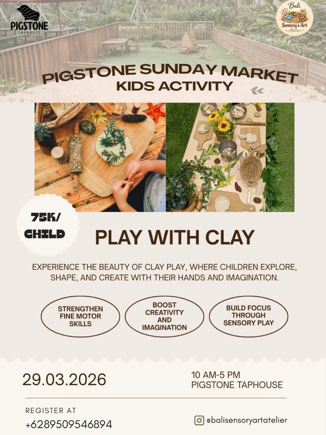 Pigstone Sunday Market Kids Activity at Pigstone Taphouse Pigstone Sunday Market Kids Activity at Pigstone Taphouse