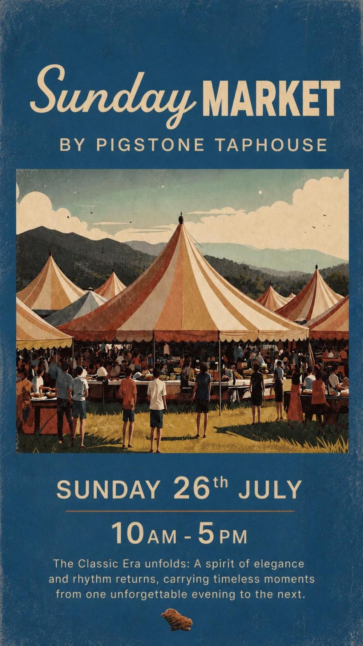 Sunday Market at Pigstone Taphouse