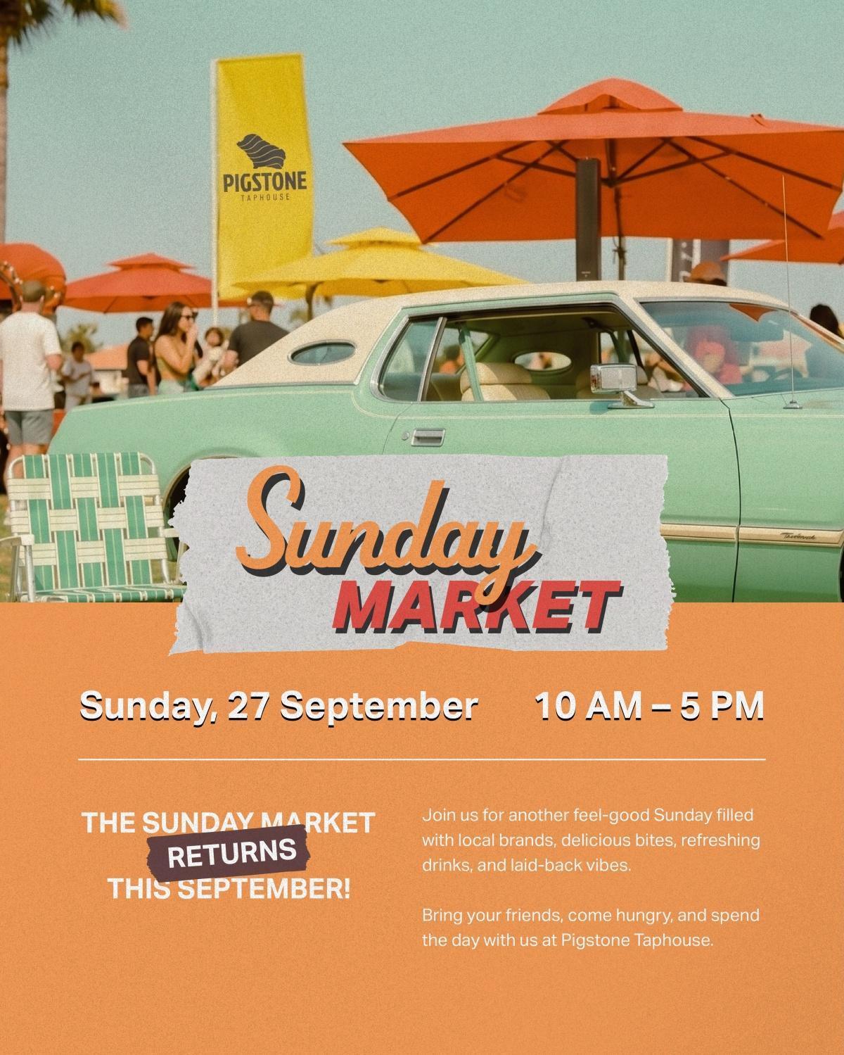 Sunday Market at Pigstone Taphouse