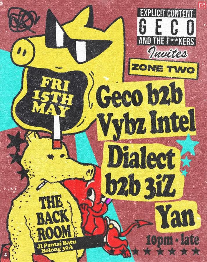 Geco and the f**ckers at The Back Room