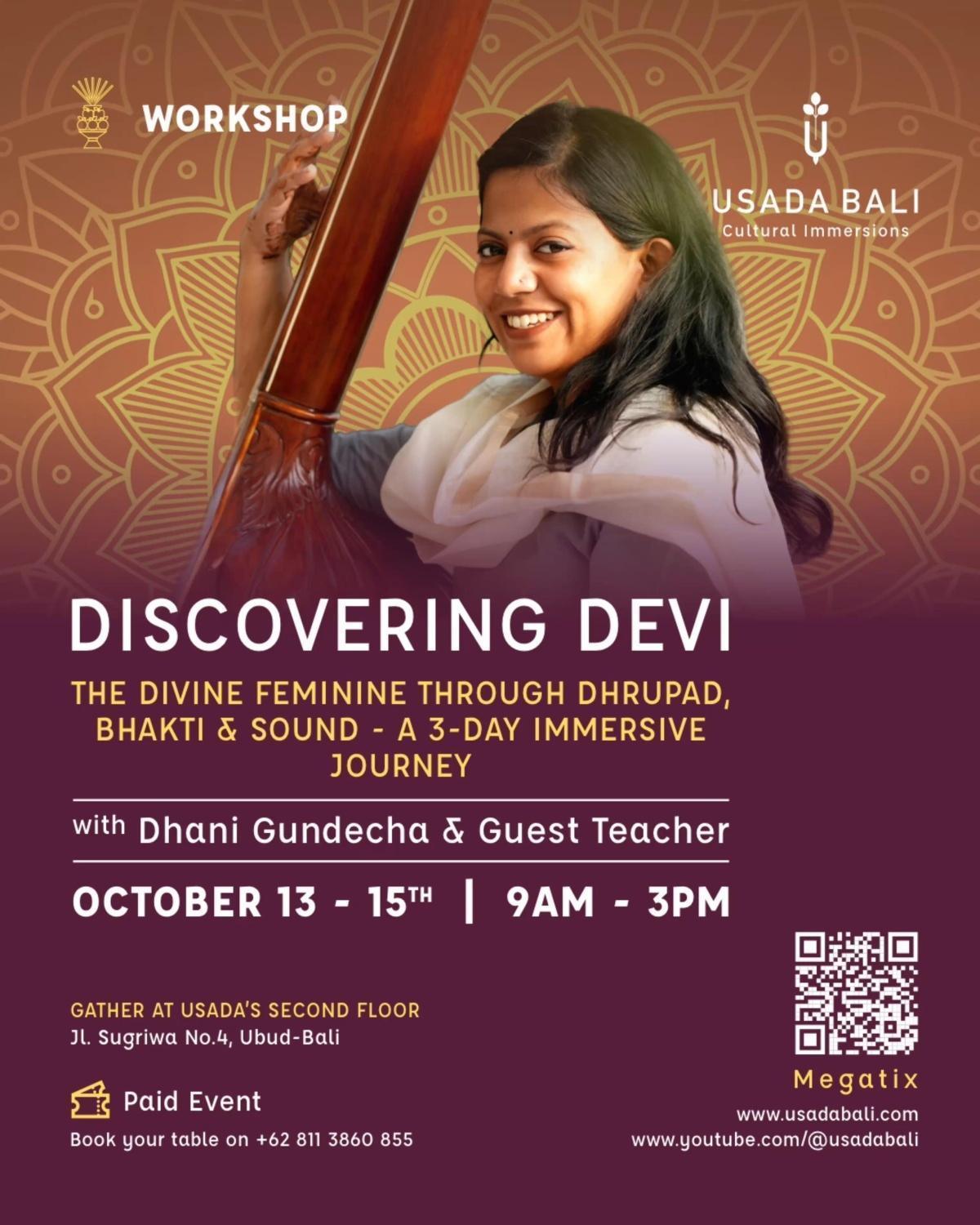 Discovering Devi: The Divine Feminine Through Dhrupad, Bhakti & Sound at Usada Bali Discovering Devi: The Divine Feminine Through Dhrupad, Bhakti & Sound at Usada Bali