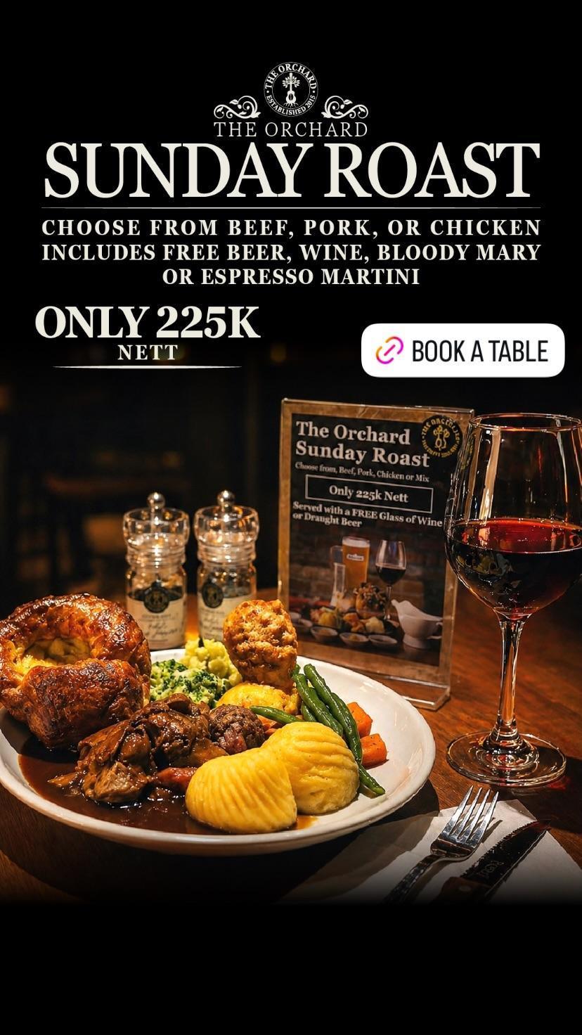 Best Sunday Roast at The Orchard Bali Best Sunday Roast at The Orchard Bali