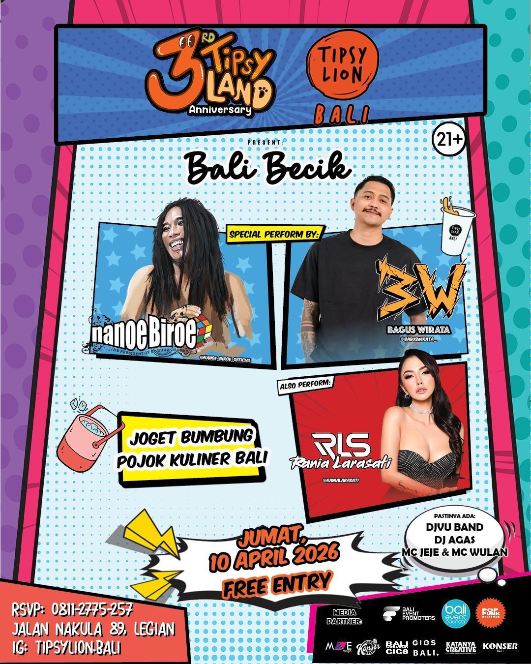 3rd Anniversary Tipsy Lion At Tipsy Lion