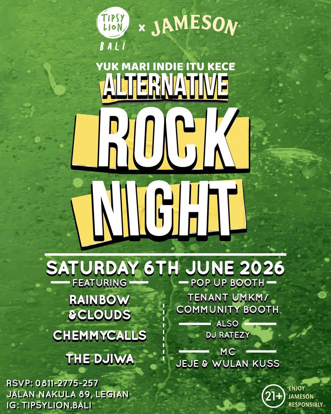 Alternative Rock Night At Tipsy Lion