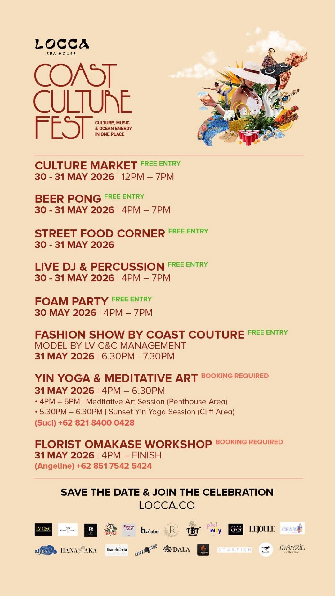 Coast Culture Fest at Locca Sea House Bali