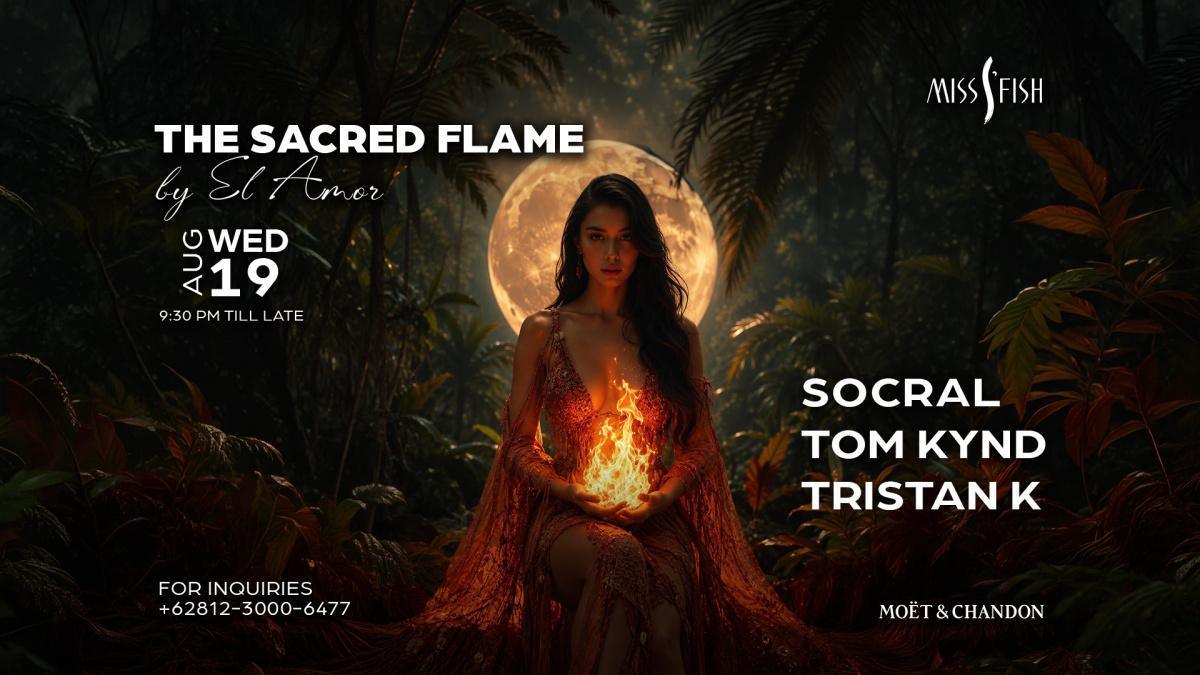 The Sacred Flame at Miss Fish Bali