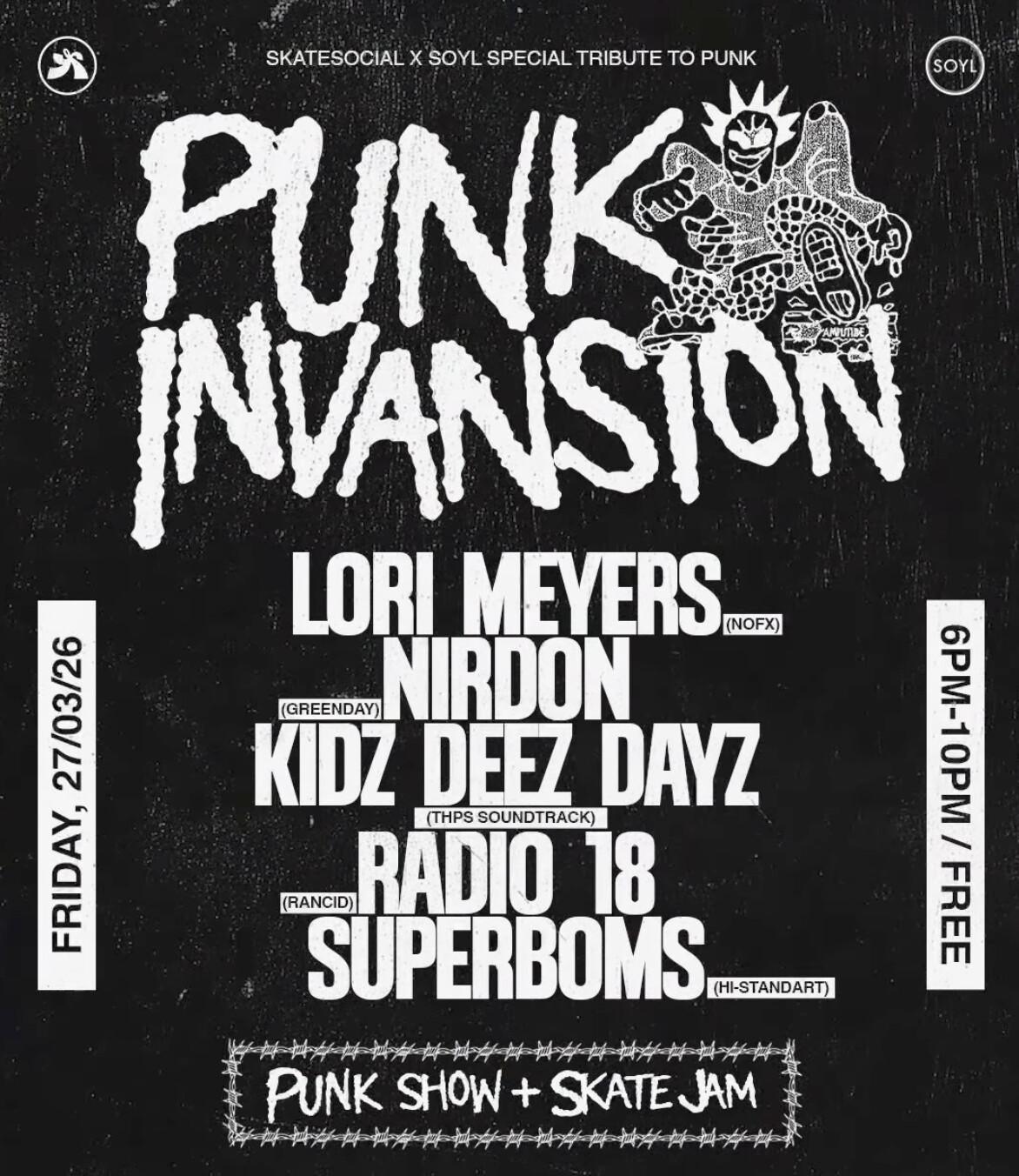 Punk rock night Amplitude Skatesocial