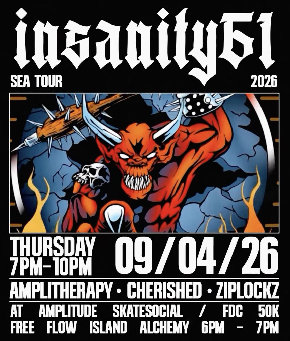 Insanity Sea Tour Bali at Amplitude Skatesocial