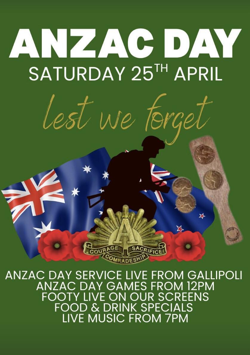 ANZAC Day at Pavilion Surf Club
