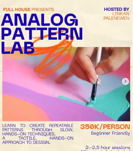 workshop in manual repeat pattern making at Full House workshop in manual repeat pattern making at Full House